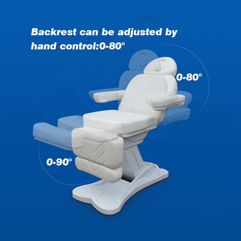 Mesa de masaje de spa ajustable Elevador eléctrico Cama facial Silla de podología