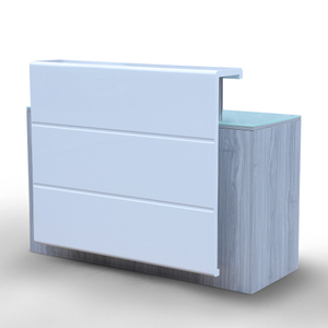 Mostrador de recepción gris moderno para salón - Kangmei