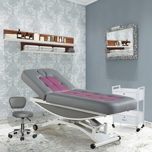 Terapia corporal Tratamiento de spa Salón de belleza Pestañas cosméticas Mesa de masaje eléctrica Cama facial