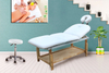 Mesa de tratamiento de masaje tailandés para terapia física ajustable en altura, cama Facial de Spa para el hogar