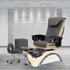 Barato moderno de lujo salón de belleza muebles negro Pipeless Whirlpool eléctrico pie Spa masaje manicura pedicura silla