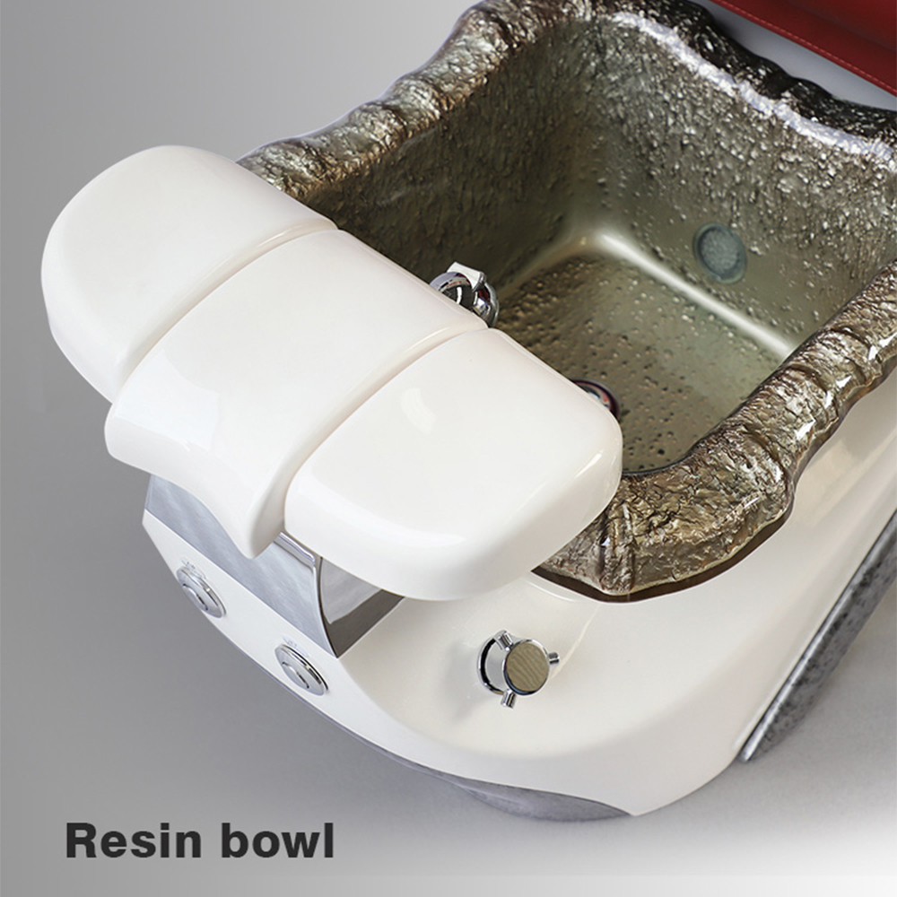 Silla eléctrica de lujo para pedicura y masaje de pies Whirlpool sin tuberías