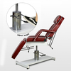 Silla de tatuaje de mesa de masaje de tratamiento de elevación hidráulica manual roja