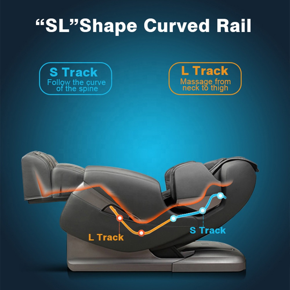 Sillón de masaje Shiatsu 3D SL Track Zero Gravity con rodillos traseros