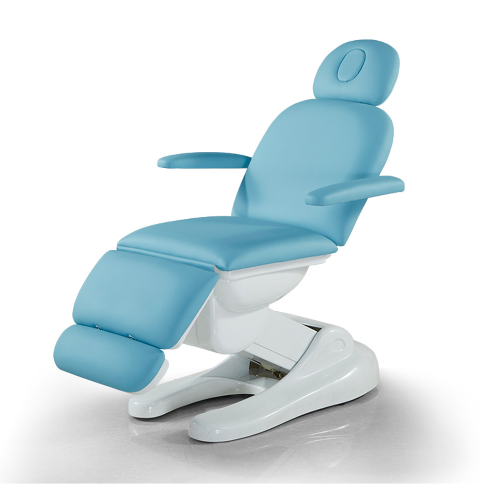 Mesa de masaje estacionaria ajustable eléctrica Cama facial de belleza