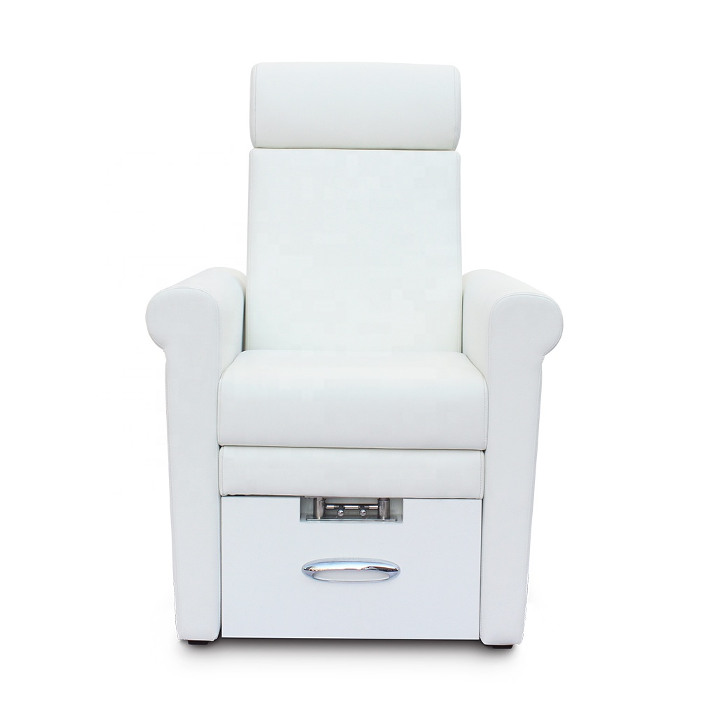 Blanco sin plomería sofá pie spa manicura pedicura silla para la venta