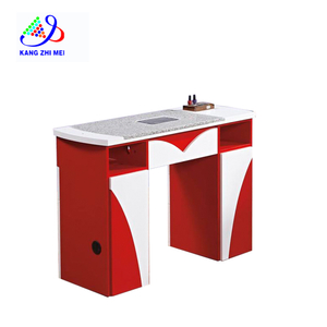 Mesa para técnico de uñas con superficie de mármol y extractor - Kangmei