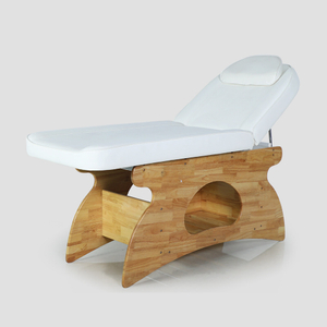Mesa de masaje para terapia de encerado de madera Sofá Spa Belleza Cama facial